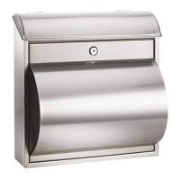 ALCO mailboxes with newspaper holder STAINLESS STEEL